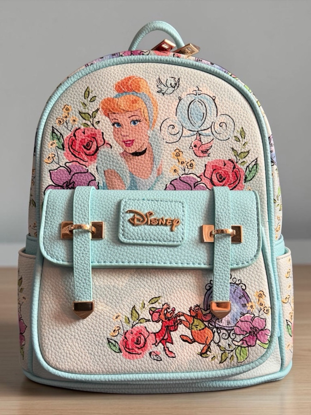 WondaPop Disney Cinderella 11" Vegan Leather Fashion Mini Backpack
